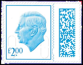 V5288b £2.00 Bright Blue MPIL M24L, Booklet Backing