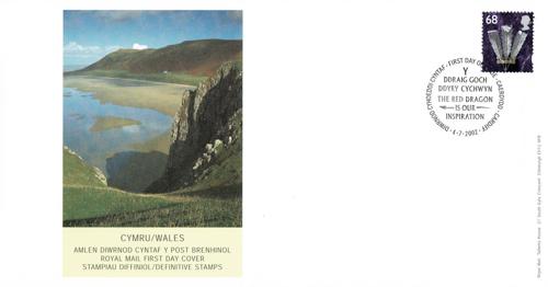 Wales 2002 4 July 68p Cardiff CDS Royal Mail Cover