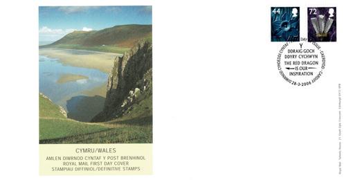 Wales 2006 28 March 44p & 72p Cardiff CDS Royal Mail Cover