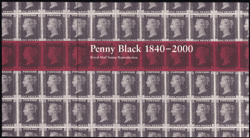 2000 Penny Black Royal Mail Reproduction Presentation Pack (Facsimile Block of 4)