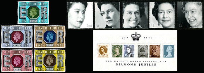 Queen Elizabeth II Jubilee Stamp Issues