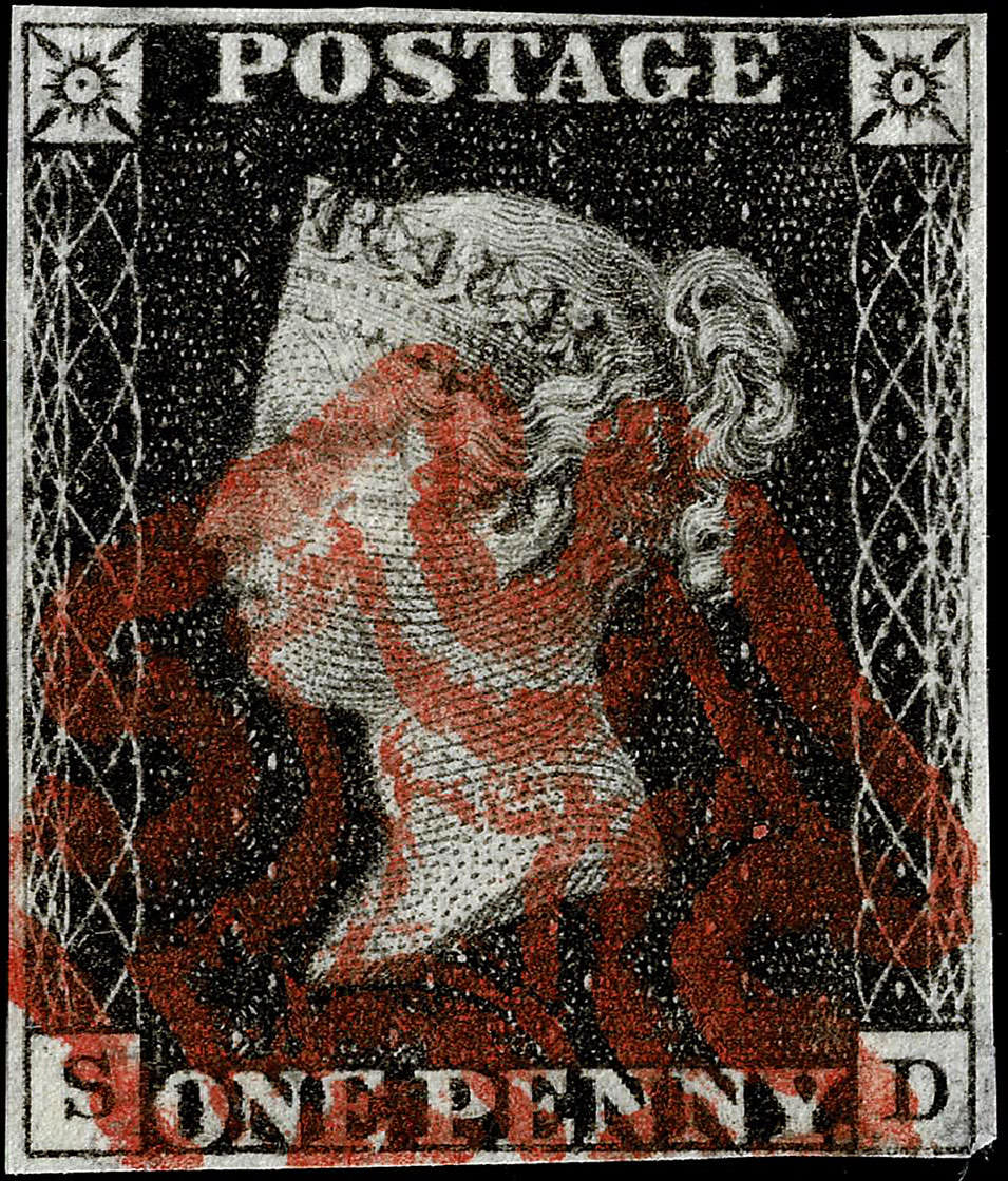 1840 Penny Black Stamp