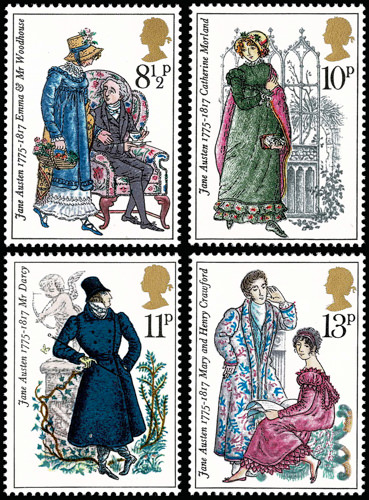 1975 Jane Austen Commemorative Stamp Set