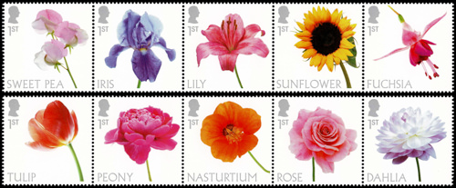 2023 Flowers Commemorative GB Stamp Set