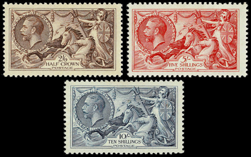 SG450-452 1934 Sea Horses King George V